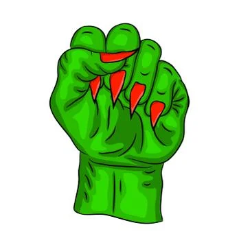 Zombie hand vector symbol icon design. Beautiful illustration isolated on whi Stock Illustration