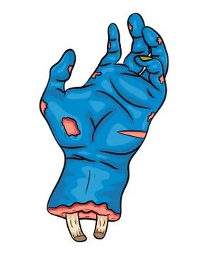 Zombie hand vector symbol icon design. Beautiful illustration isolated on whi Illustrazione stock