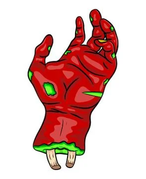 Zombie hand vector symbol icon design. Beautiful illustration isolated on whi Stock Illustration