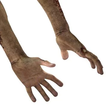 3D Model: Zombie Hands Pose 3 3D Model #90659267 | Pond5