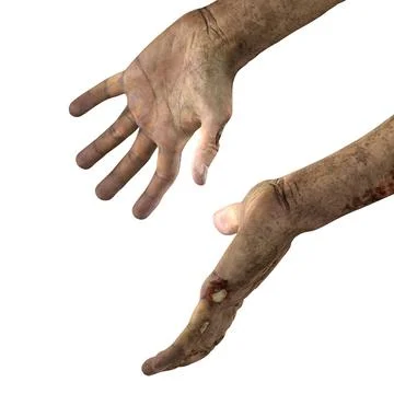 3D Model: Zombie Hands Pose 3 3D Model #90659267 | Pond5