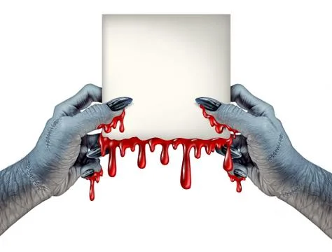 Zombie hands sign Stock Illustration