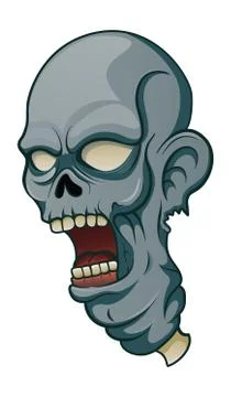 Zombie head Stock Illustration