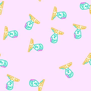 Zombie horror vector seamless pattern 스톡 일러스트