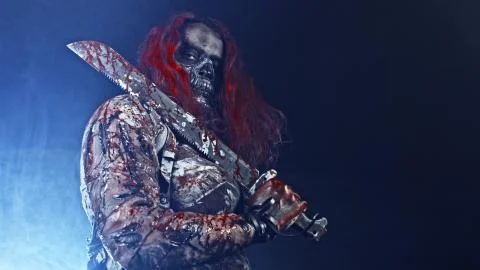 The zombie hunter. Close-up. Stock Photos