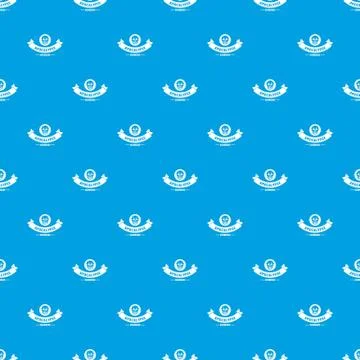 Zombie hunting pattern seamless blue Stock Illustration
