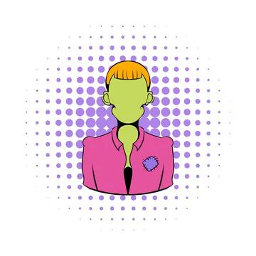 Zombie icon in comics style Stock-Illustration