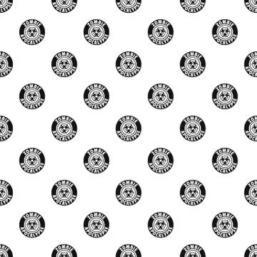 Zombie infection pattern vector seamless Stock Illustration
