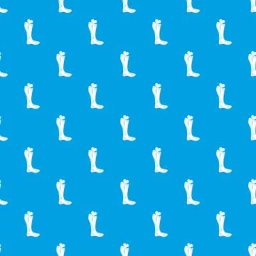 Zombie leg pattern seamless blue Illustrazione stock