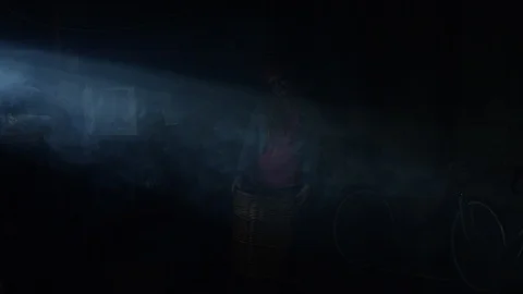 Zombie in light streak Stock Footage 116676455