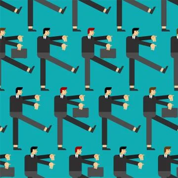 Zombie manager pattern seamless. Zombies workers goes to work background . ve 스톡 일러스트