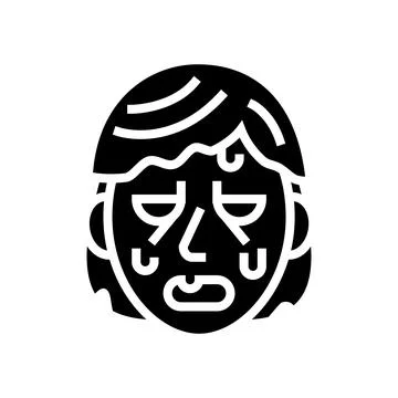 Zombie monster glyph icon vector illustration 스톡 일러스트