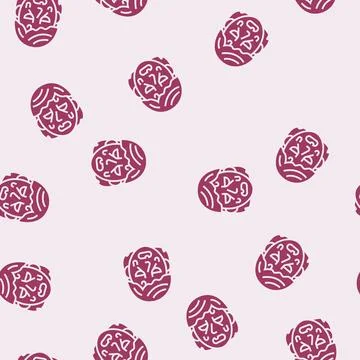 Zombie monster glyph seamless pattern 스톡 일러스트
