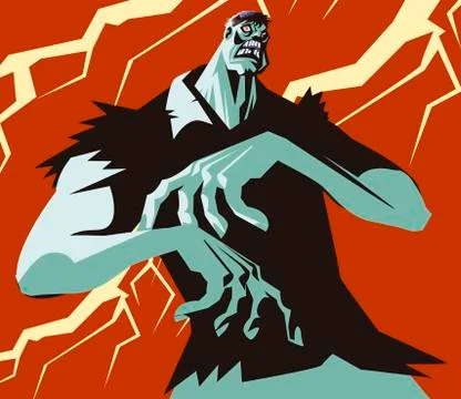 Zombie monster Stock Illustration