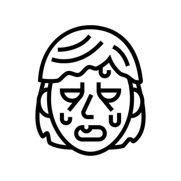 Zombie monster line icon vector illustration 스톡 일러스트