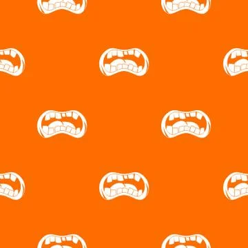 Zombie mouth pattern seamless Illustrazione stock