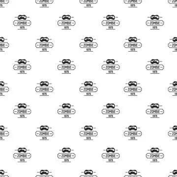 Zombie nightmare pattern vector seamless Illustrazione stock