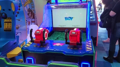 Zombie Outbreak Arcade Game Santa Monica Pier California Stock Footage 227558824