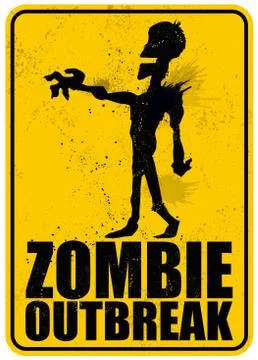 Zombie outbreak Stock Illustration