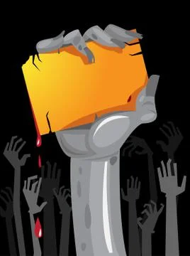 Zombie Party Stock Illustration