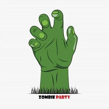 Zombie party Stock Illustration