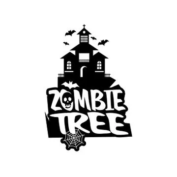 Zombie Party typography design vector Illustrazione stock