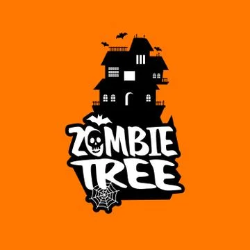 Zombie Party typography design vector Illustrazione stock