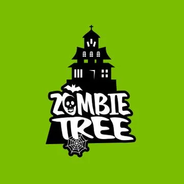 Zombie Party typography design vector Stock Illustration
