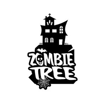 Zombie Party typography design vector Stock Illustration