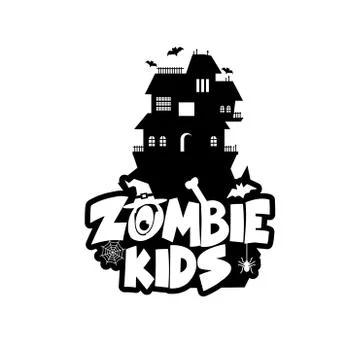 Zombie Party typography design vector Stock Illustration