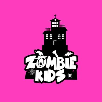 Zombie Party typography design vector Stock Illustration