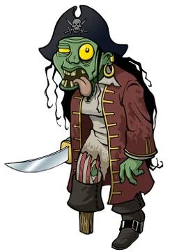 Zombie Pirate Illustrazione stock