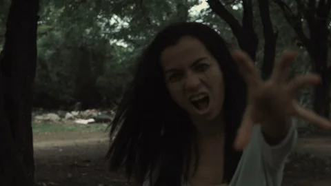 Zombie Run to Camera Stock Footage 94687634