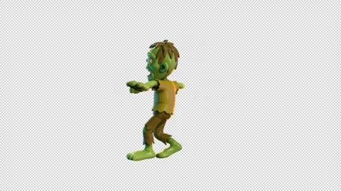 Zombie Salsa Bones Dance Stock Footage 318242506