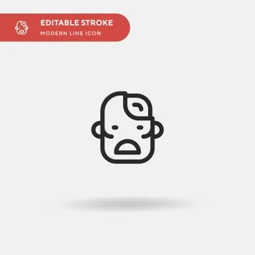 Zombie Simple vector icon. Illustration symbol design template for web mobile Stock Illustration