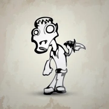 Zombie sketch Stock-Illustration