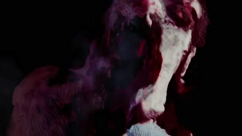 Zombie smoke rising Video stock 217759491
