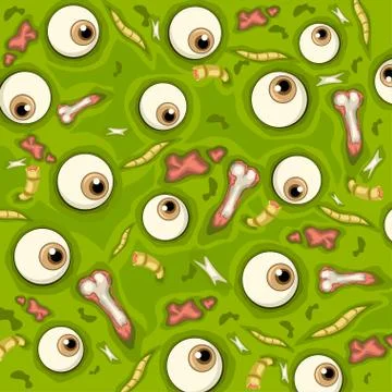 Zombie soup background Stock Illustration