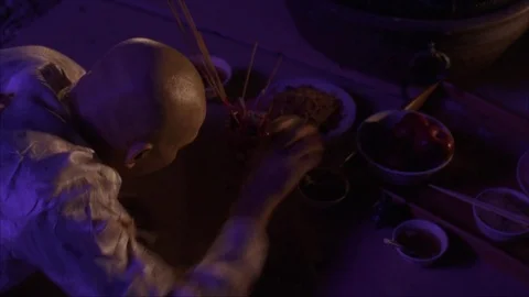 Zombie Steals Food Video stock 82596691
