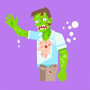 Zombie Undead outbreak Horror corpse Stock Illustration