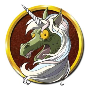 Zombie Unicorn Stock Illustration