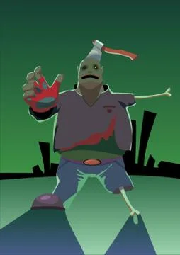 Zombie. Vector illustration 스톡 일러스트
