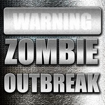 Zombie virus concept background Stock Illustration