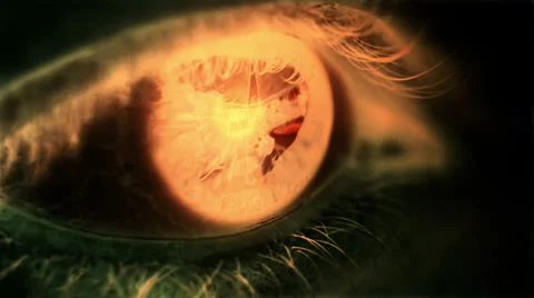 Zombie, werewolf, vampire, monster, devil eye concept in 4K Stock Footage 39832804