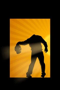 Zombie without head Stock Illustration