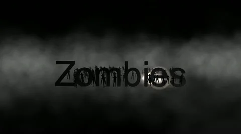 "Zombies" Animated Title Sequence Stock Footage 22113750