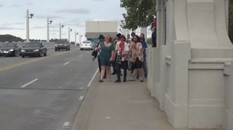 Zombies Approach Walk By St Stock Footage 12608541