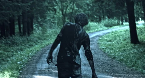 Zombies are walking through the woods. 動画素材 66848671
