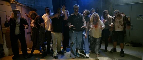 Zombies Attacking Camera Video stock 93368525