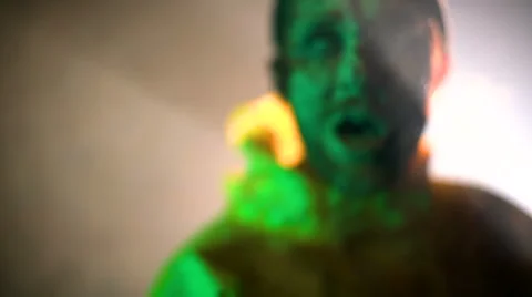 Zombies burned in the room Video stock 68712798